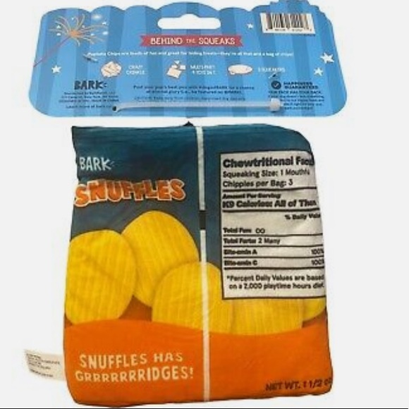 Bark Box BARK Snuffles Chips Multi Part Plush Dog Toys XS/S - Picture 2 of 3